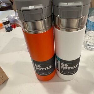 Stanley Orange and white Go Bottles